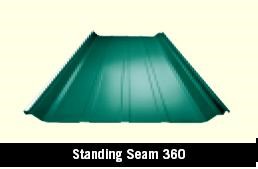 Standing Seam 360 Roof Panel in a Metal Building
